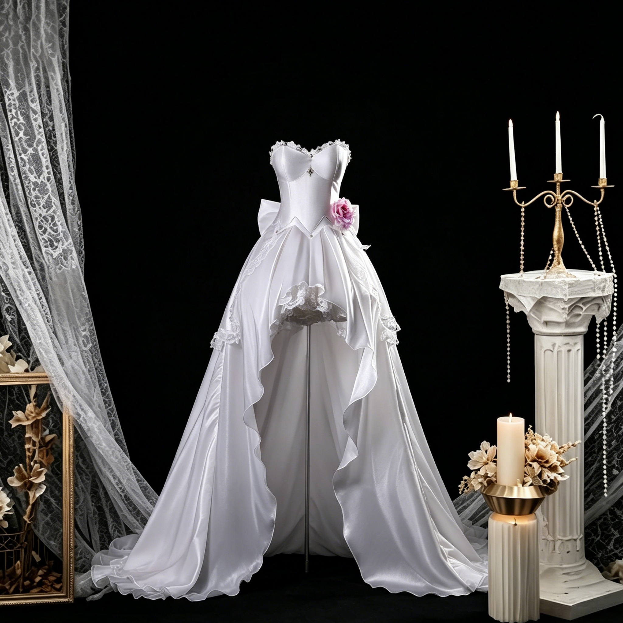 Anime Date A Live Yatogami Tohka Cosplay Wedding Dress Costume