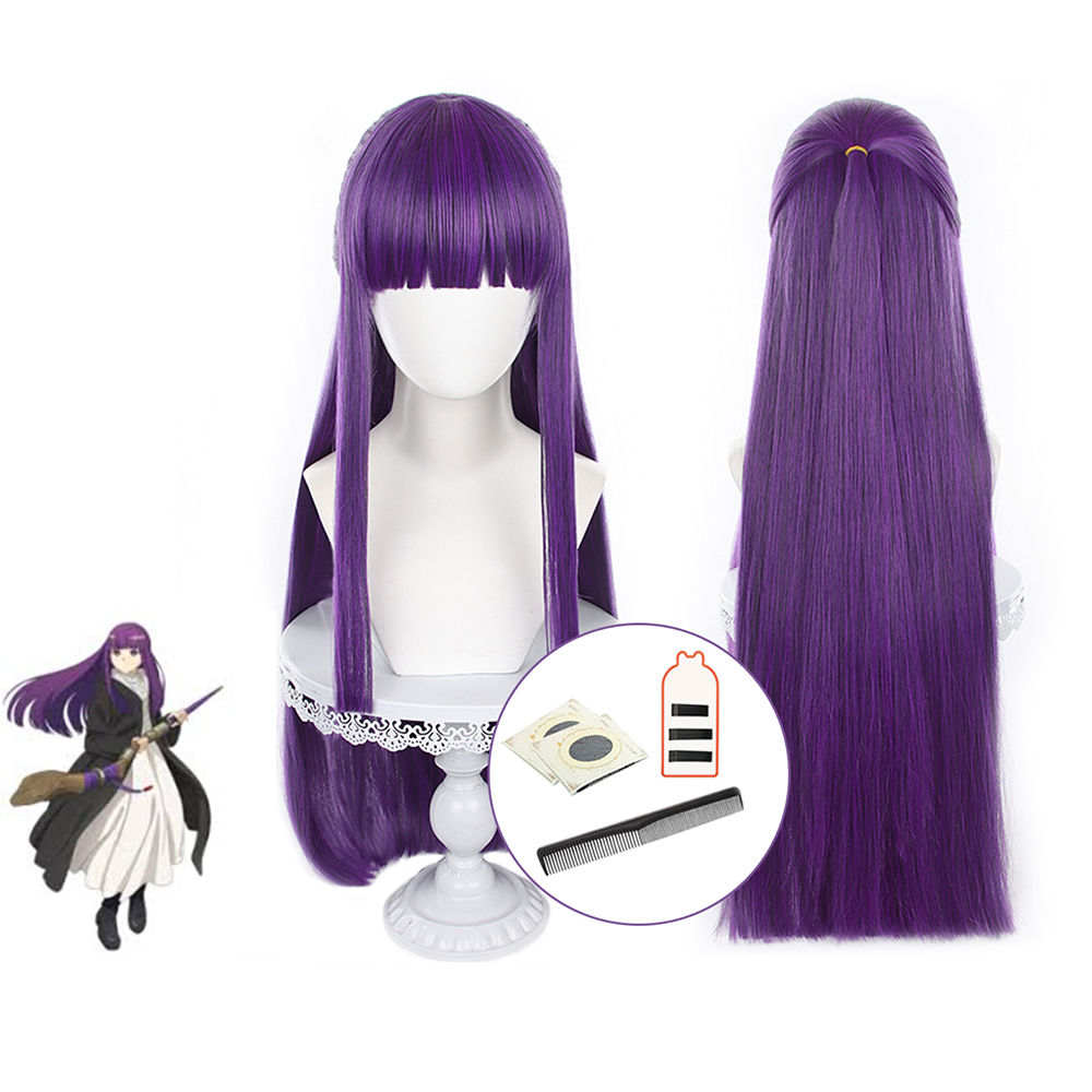 Anime Frieren: Beyond Journey's End Fren Purple Cosplay Wig