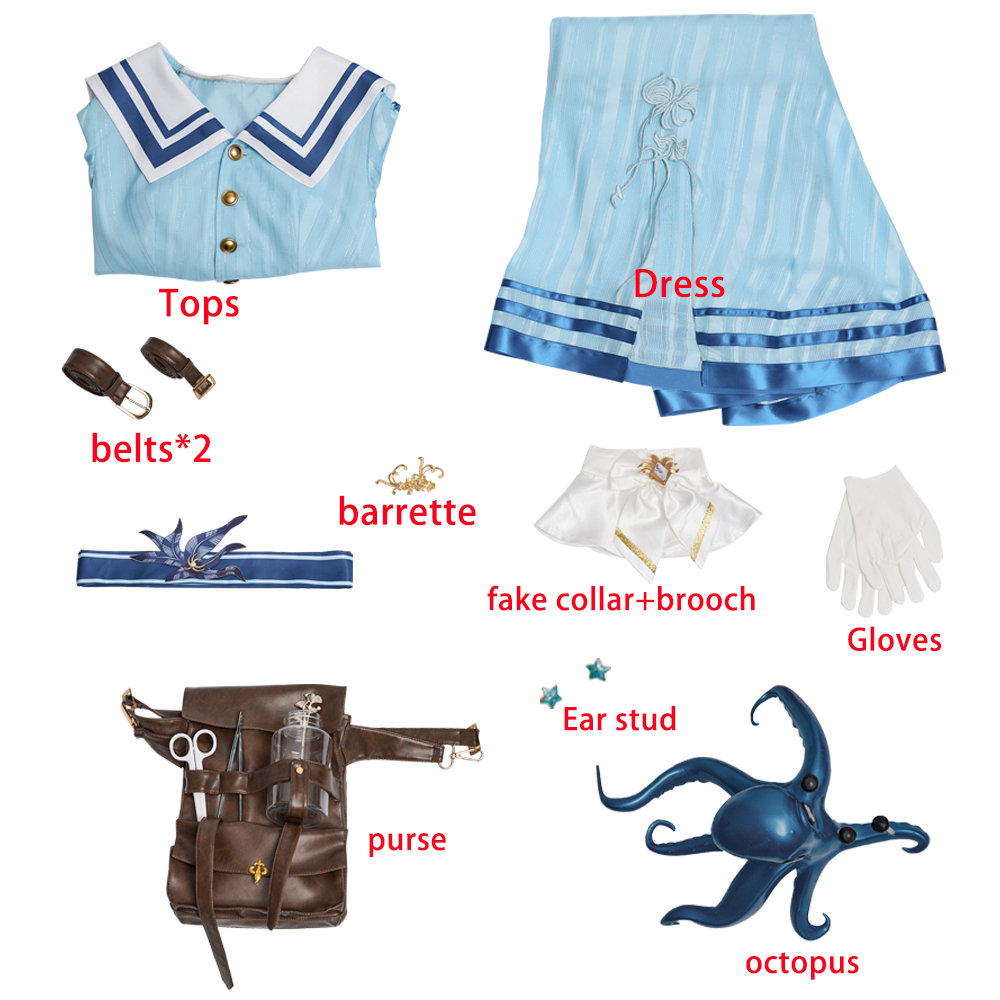 Identity V Doctor Emily Dyer Lydia Jones Cosplay Costume Full Set R20240227