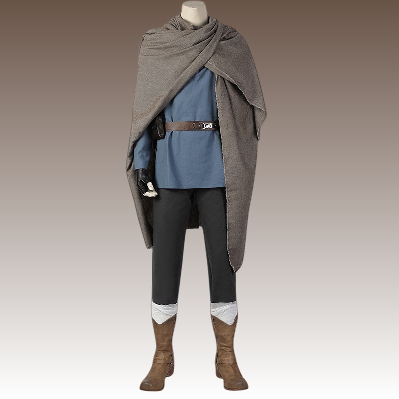 Obi-Wan Kenobi Jedi Cosplay Costume Full Set Uniform  Halloween