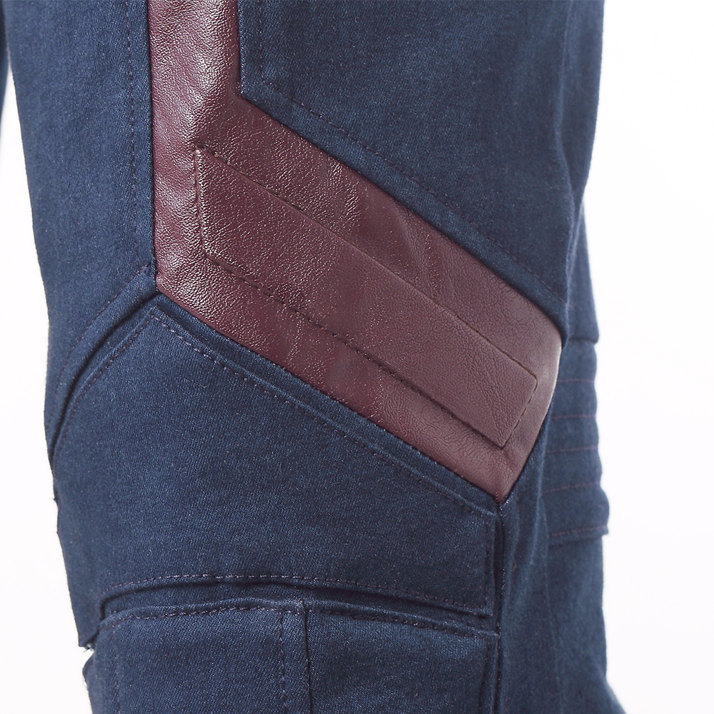 Marvel Movie Avengers Infinity War Captain America Steve Rogers Blue Battle Suit Halloween Cosplay Costume Full Set M20180193