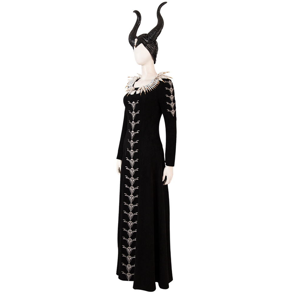 Movie Maleficent Disguise Disney Sleeping Beauty Cosplay Costume With Hat And Wings  M20190310