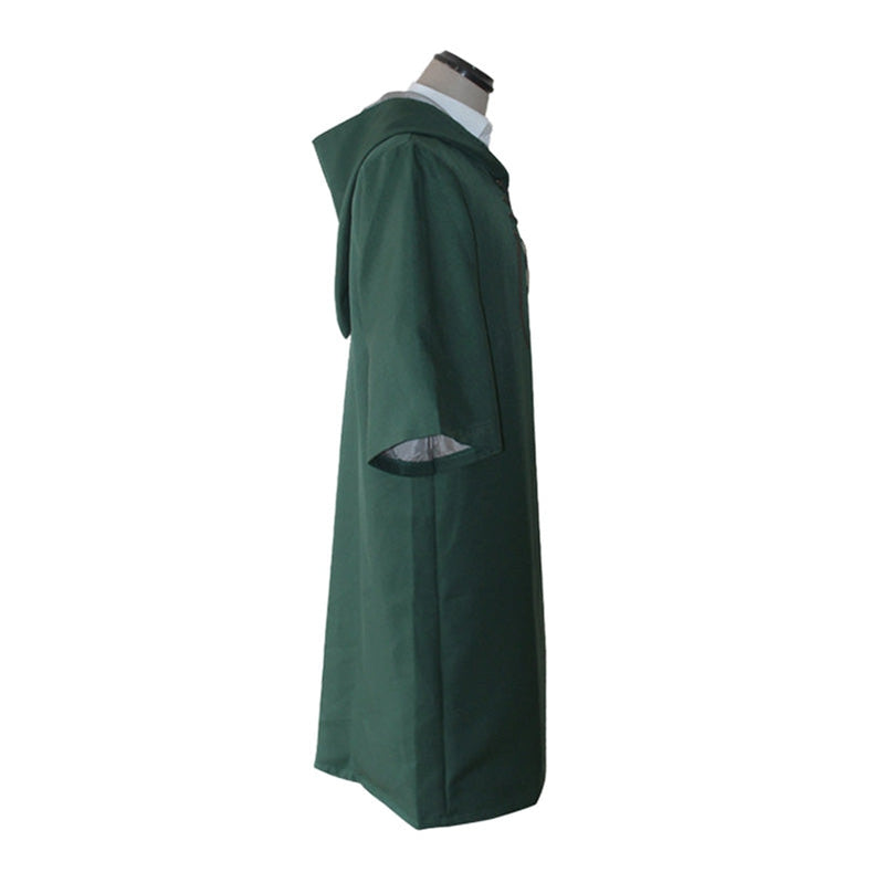 Movie Harry Potter Hogwarts Slytherin Quidditch Team Cloak Cosplay Costume
