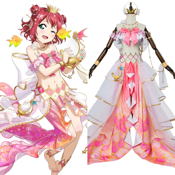 LoveLive Mermaid Festa Kurosawa Ruby Cosplay Costume Awakening Dress
