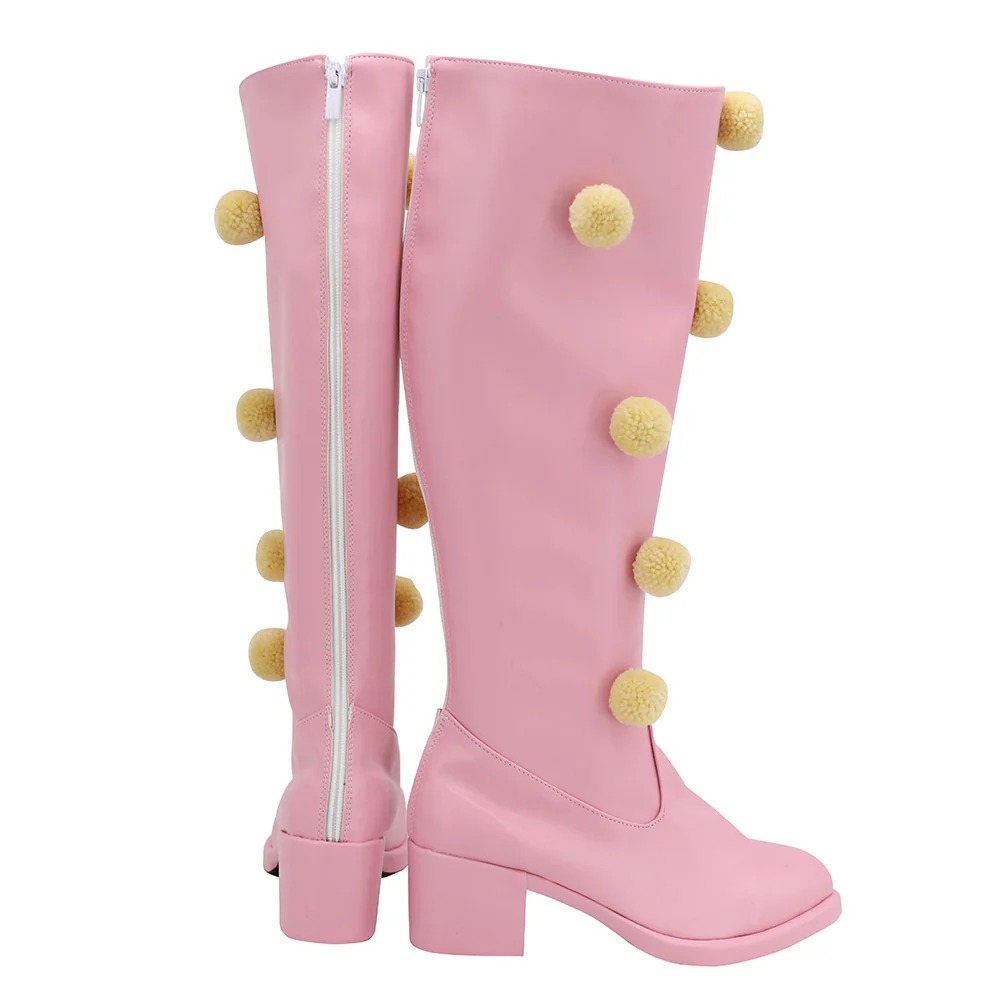 JoJo's Bizarre Adventure: Steel Ball Run Lucy Pink Shoes Cosplay Boots