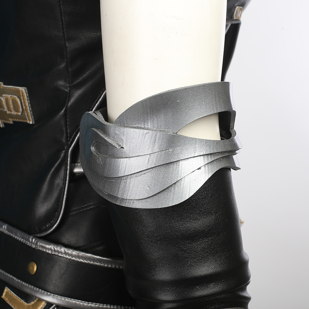 Marvel Movie Thor Ragnarok Valkyrie Black Battle Suit Halloween Cosplay Costume Blue Cloak M20170165