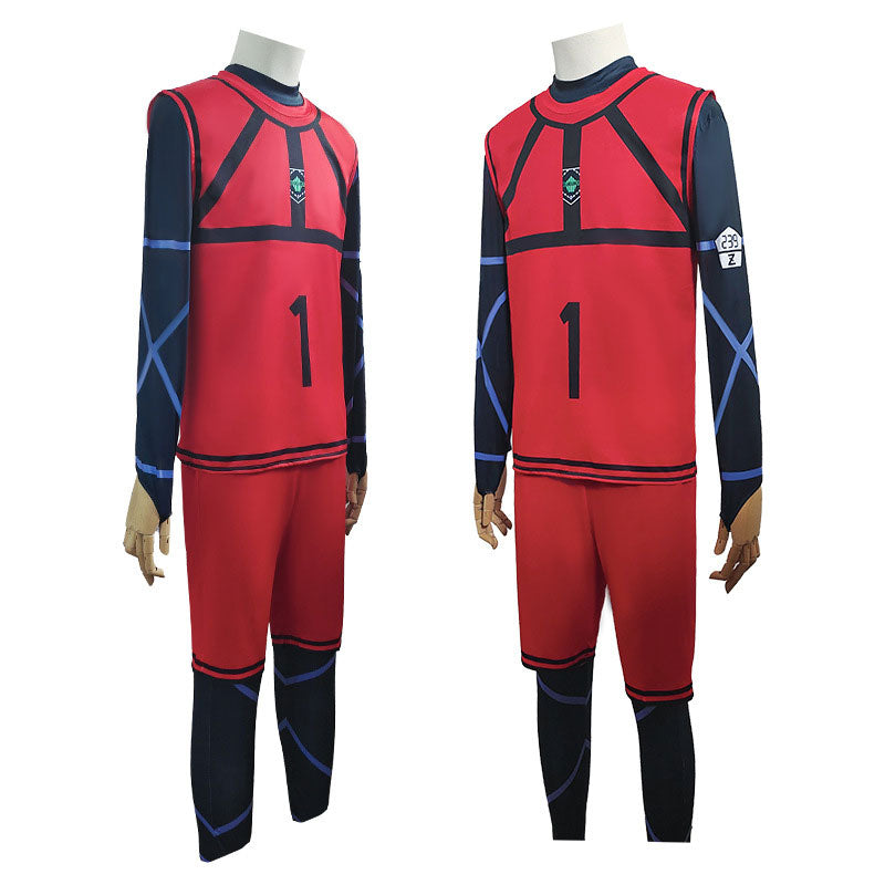 Anime Blue Lock Rin Itoshi Onesies Jerseys Cosplay Costumes