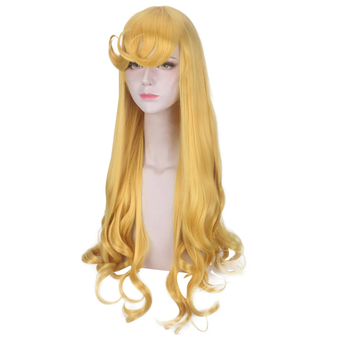 Sleeping Beauty Aurora Princess Long Wavy Blonde Style Cosplay Wig