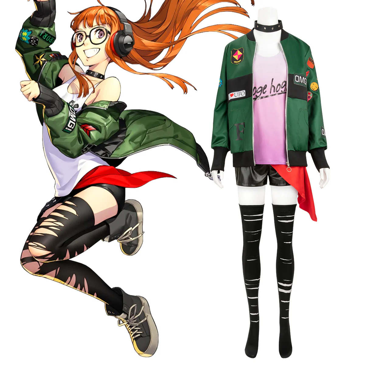 Persona 5: Dancing Star Night Futaba Sakura New Edition Cosplay Costume