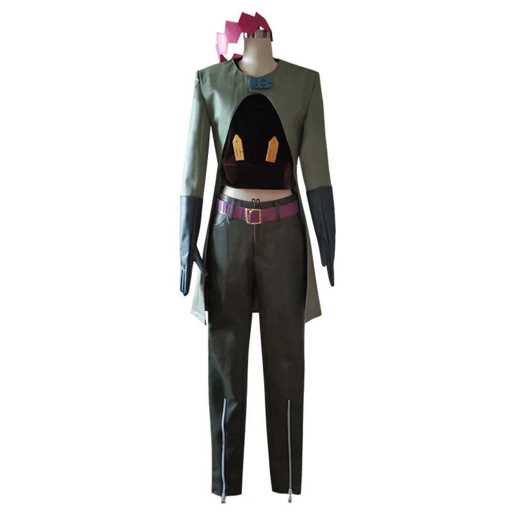 JoJo's Bizarre Adventure Rohan Kishibe Green Cosplay Costume
