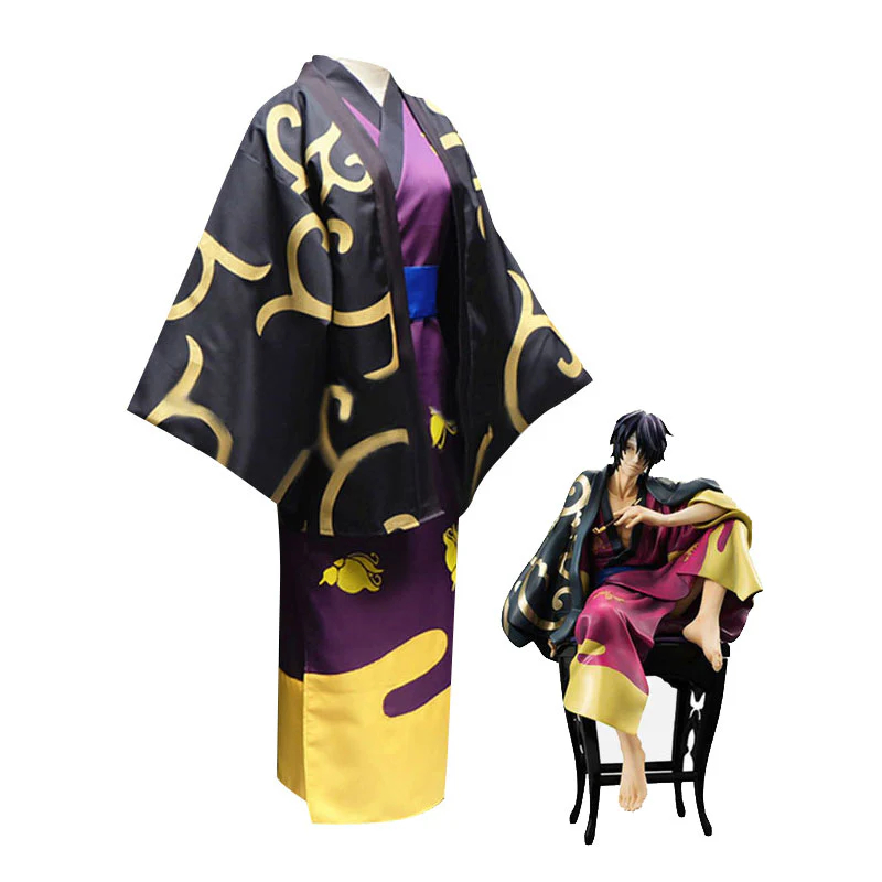 Gintama Takasugi Shinsuke Kimono Cosplay Costumes