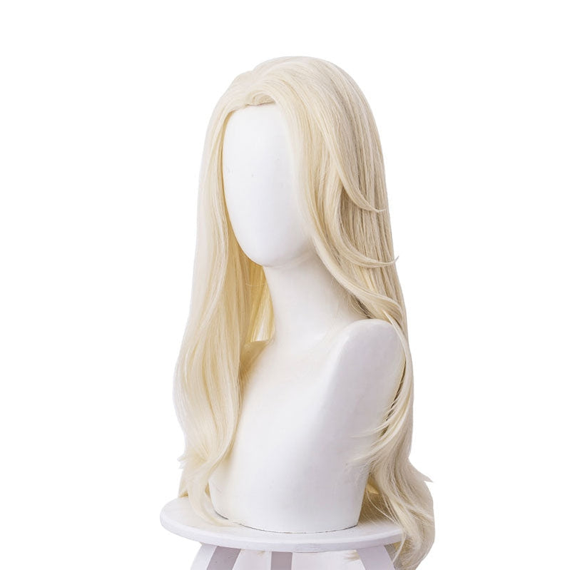 Movie Frozen 2 Elsa Snow Queen Light Golden Cosplay Wigs