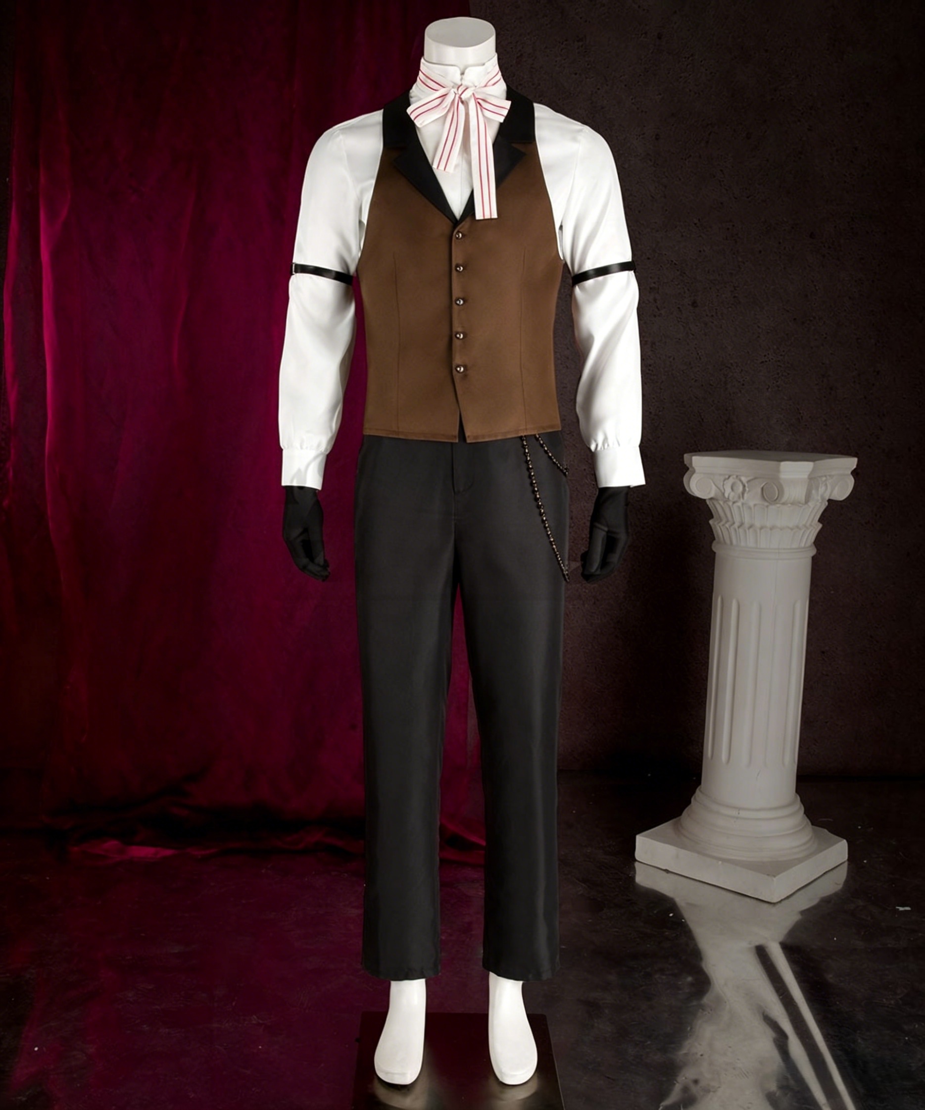 Black Butler Grell Sutcliff Red Butler Shinigami Cosplay Costume
