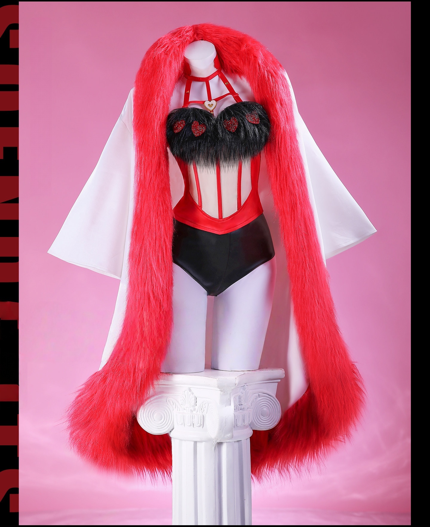 Hazbin Hotel Angel Dust Cosplay Costume Anime Valentine Series 