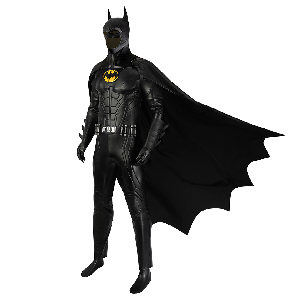 DC Movie The Flash Batman Michael Keaton Costume - Deluxe Batman Michael Keaton Cosplay With Mask 5198 