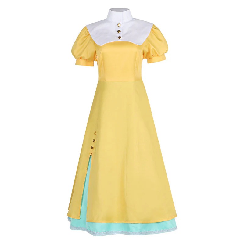 Cardcaptor Sakura Tomoyo Daidouji Yellow Dress Cosplay Costumes