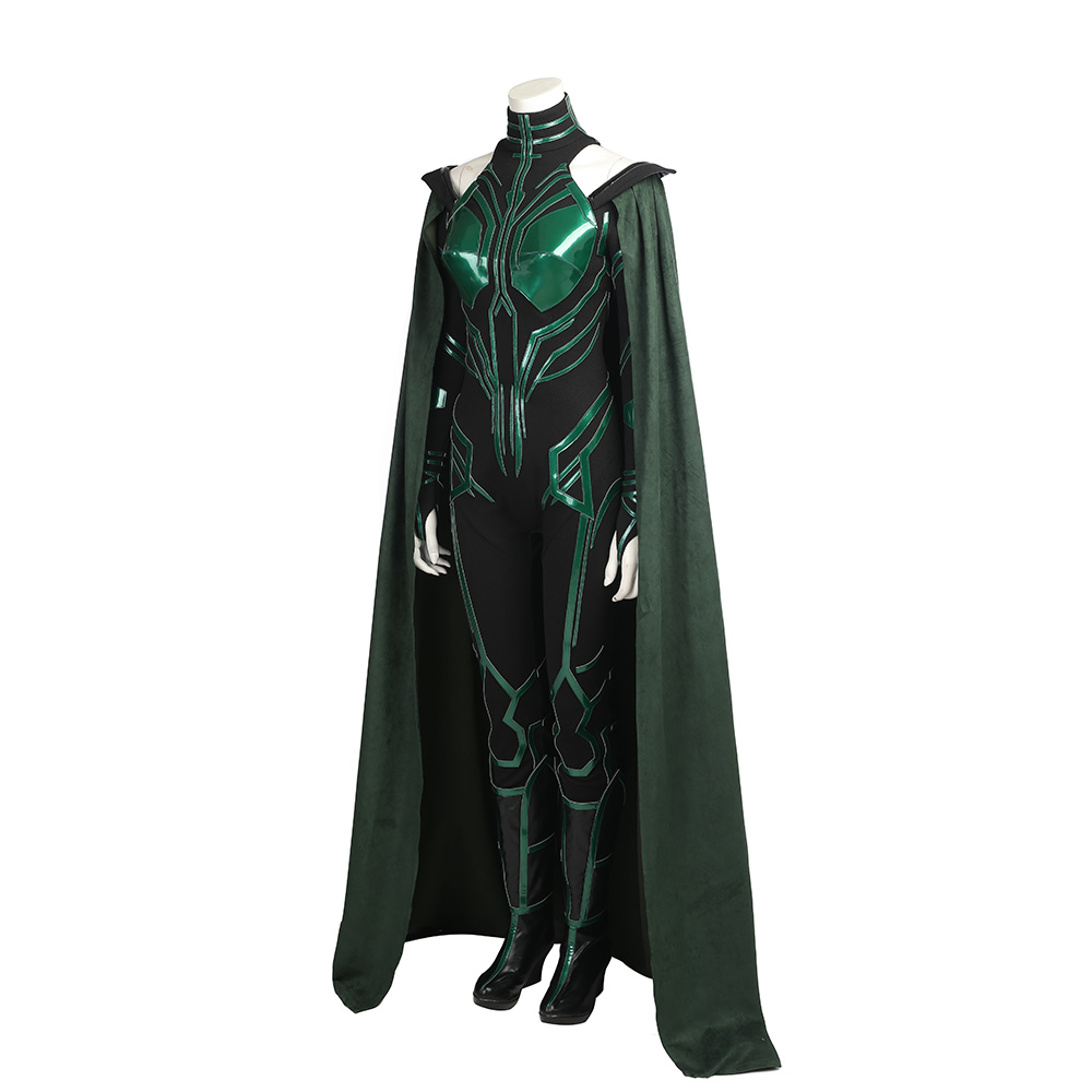 Marvel Movie Thor 3 Ragnarok Hela Cosplay Costume Cosplay Jumpsuit Halloween Outfit Custom Made M20170163-A