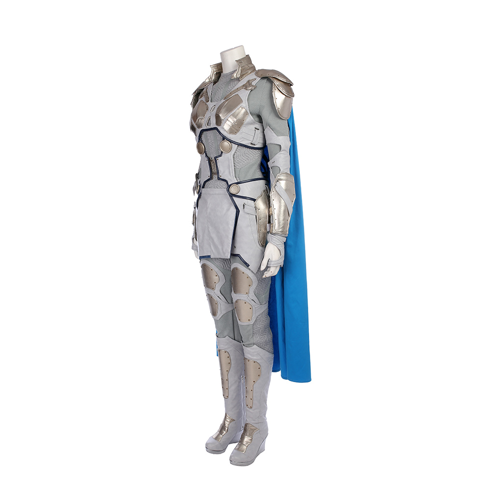 Marvel Movie Thor Ragnarok Valkyrie White War Armor Cosplay Costume  M20170176