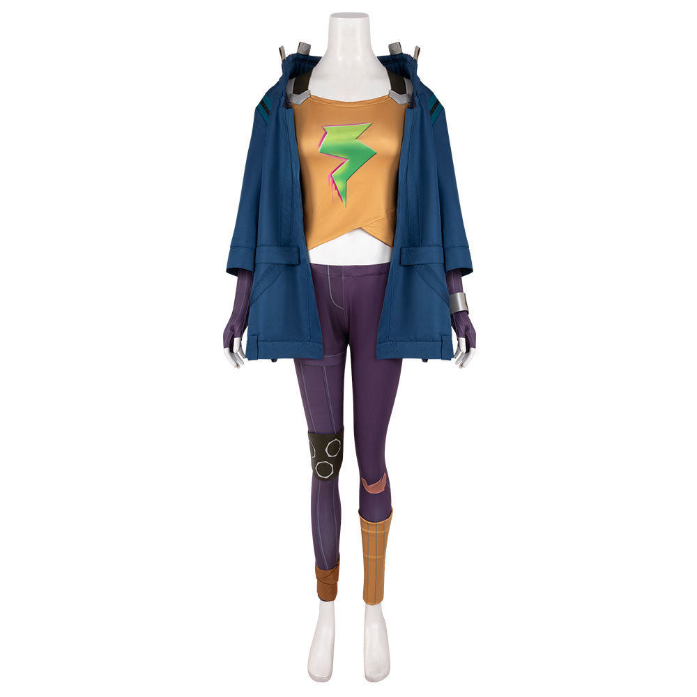 League of Legends LOL Zeri Cosplay Costume