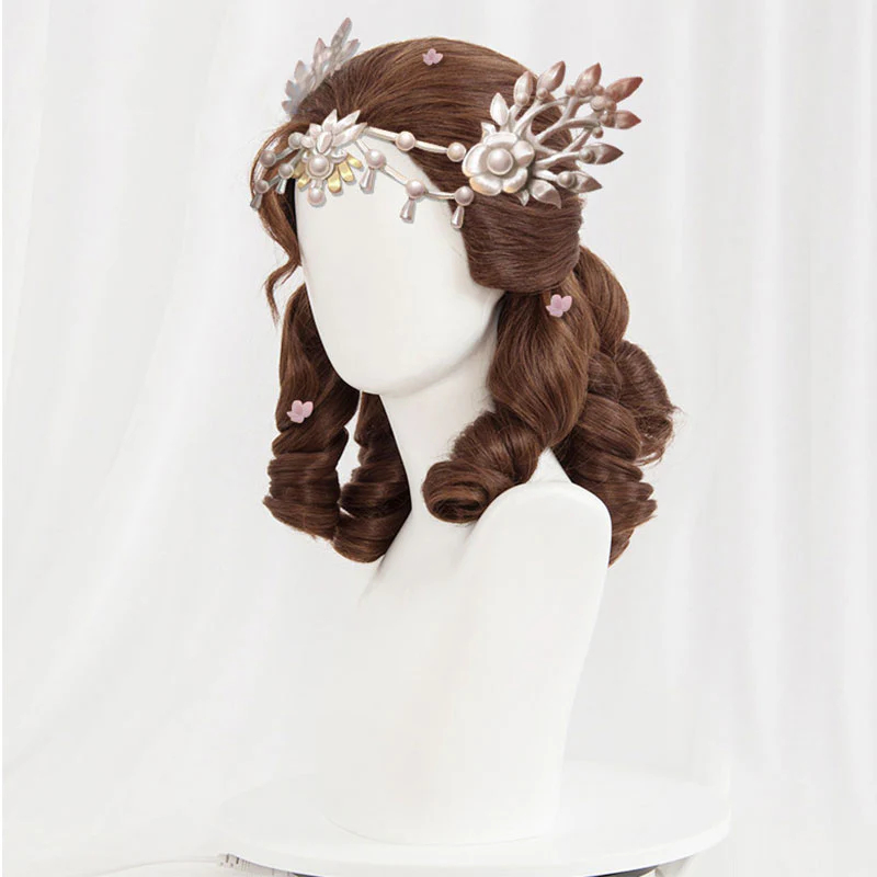 Identity V Bloody Queen Mary Lady Bella Brown Cosplay Wig for Halloween