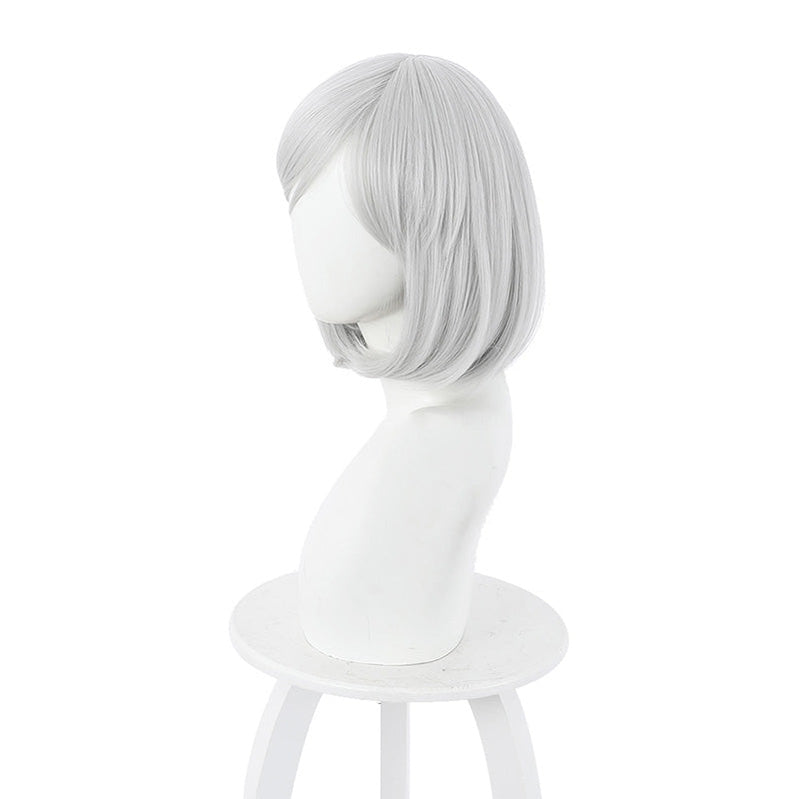 Anime Akudama Drive Cutthroat Short White Cosplay Wigs
