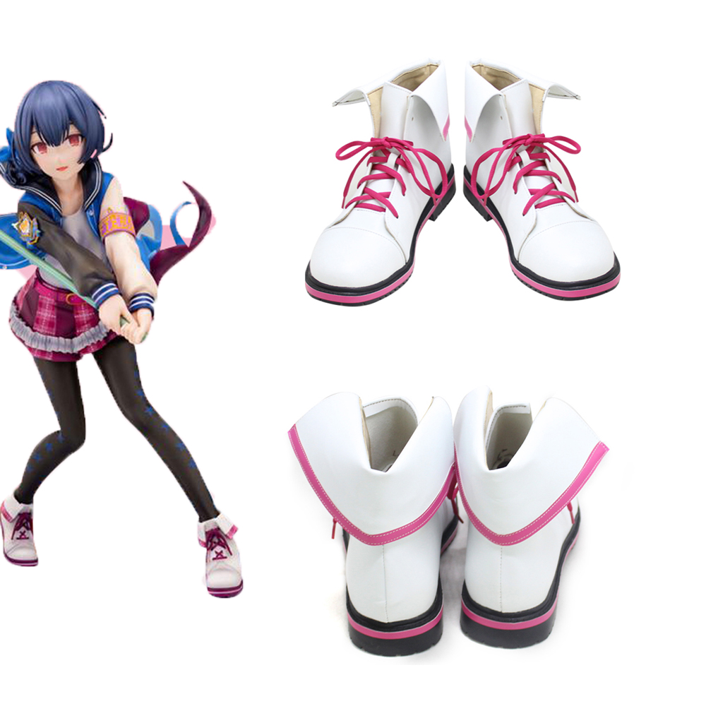 Game The Idolm@Ster Morino Rinze Cosplay Shoes Boots