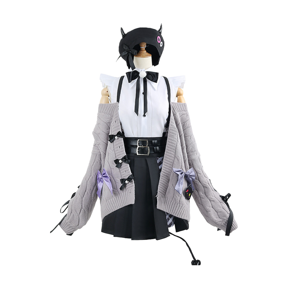 Game Virtual YouTuber Hololive Tokoyami Towa Cosplay Costume Cute Daily Wear Uniform 