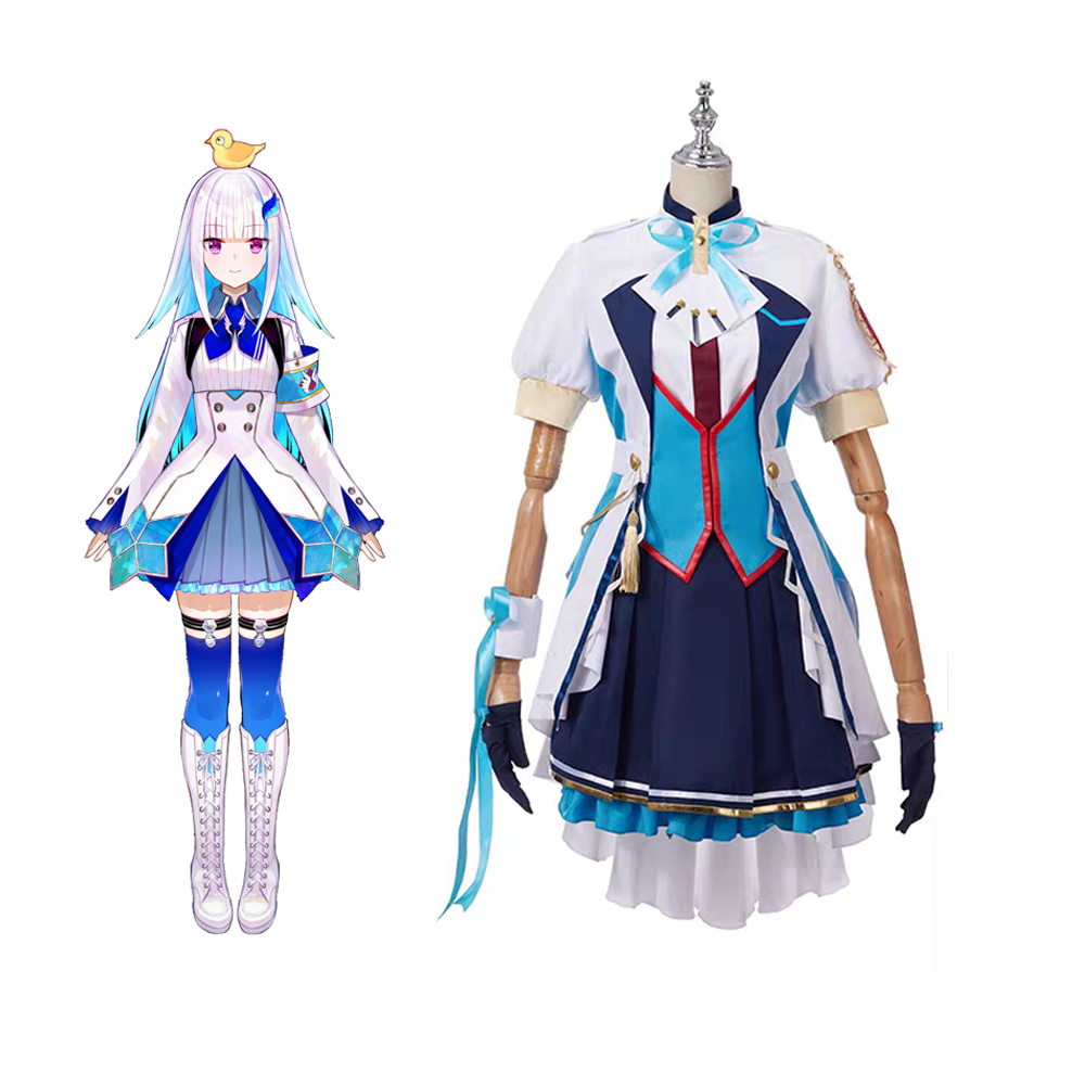 Anime Vtuber Lize Helesta Cosplay Costume for Women XS-XL Summer Skirt Accessories Socks Bow-Tie JK Uniform Outfits Halloween