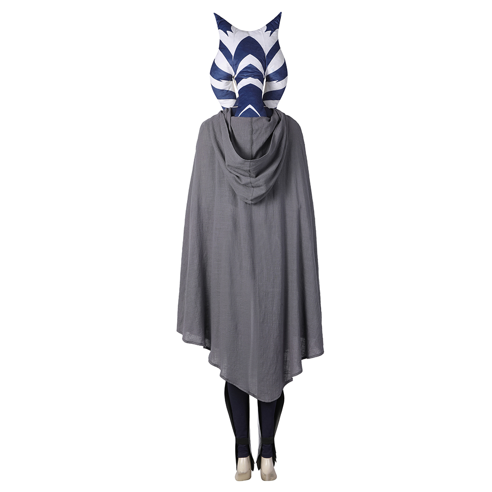 Movie Star Wars Clone Ahsoka Full Set Outfits Halloween Cosplay Costume