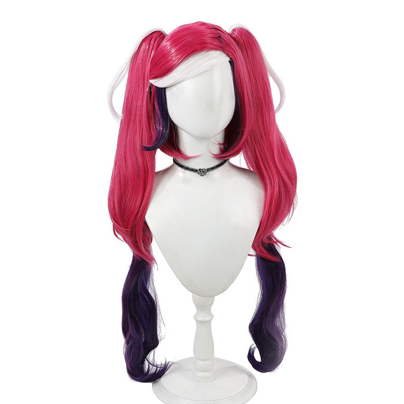 Hazbin Hotel Velvette Pink Purple Cosplay Wig