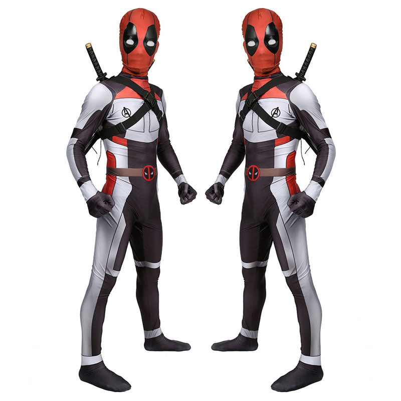Deadpool Wade Wilson White Jumpsuit Cosplay Costumes