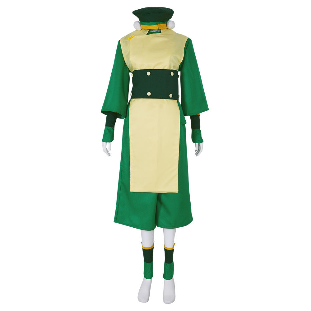 Avatar: The Last Airbender Toph Beifong Costume cosplay verde