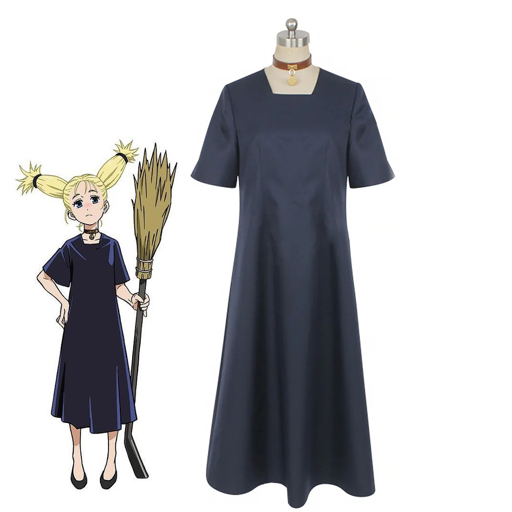 Anime Jujutsu Kaisen Nishimiya Momo Cosplay Costume Women Dress Collar Hair Rope