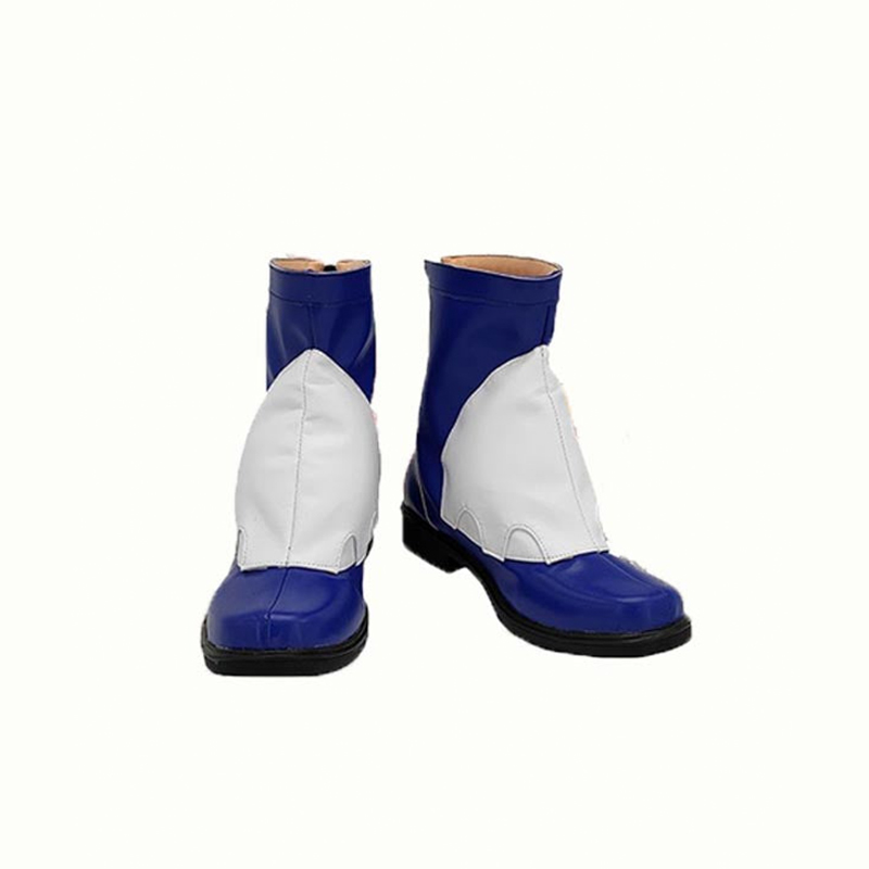 Guilty Gear Bridget Blue White Cosplay Shoes