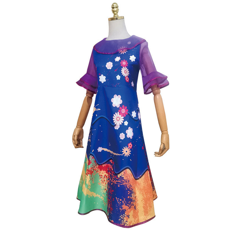 Encanto Isabela Madrigal Kids Dress Cosplay Costumes