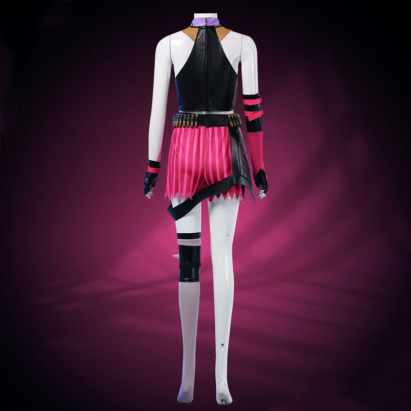 League of Legends LOL Arcane 2 Jinx Purple Suit Cosplay Costume