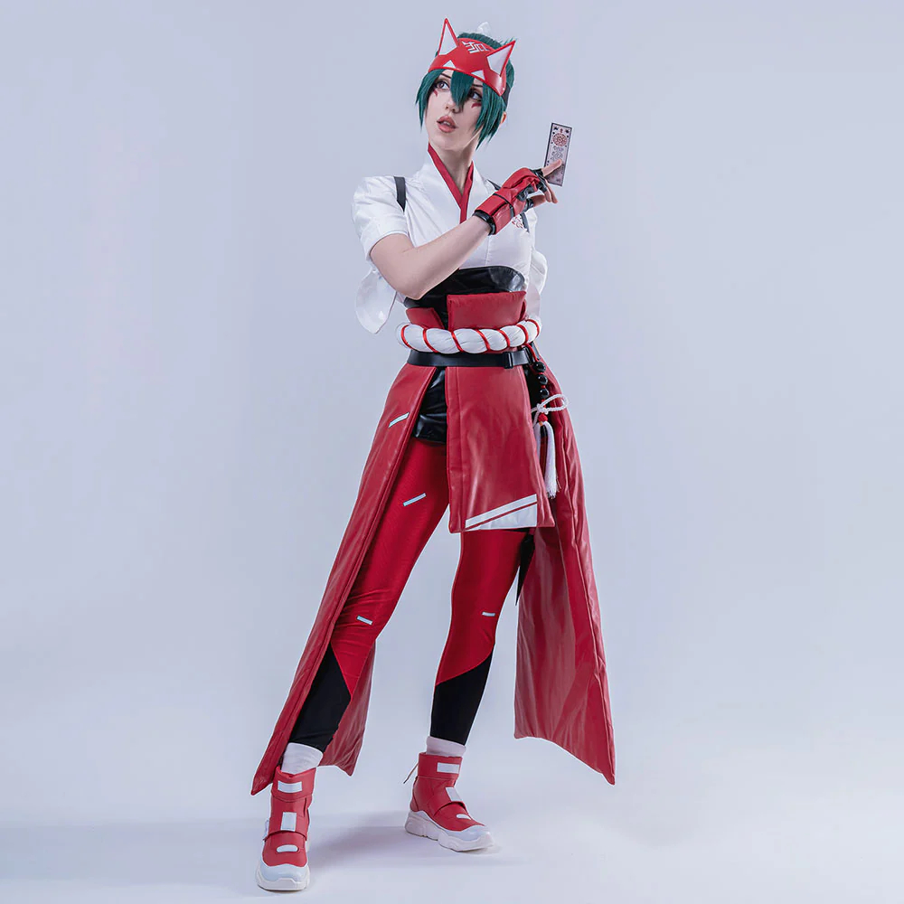 Overwatch2 OW2 Kiriko Red Cosplay Costume