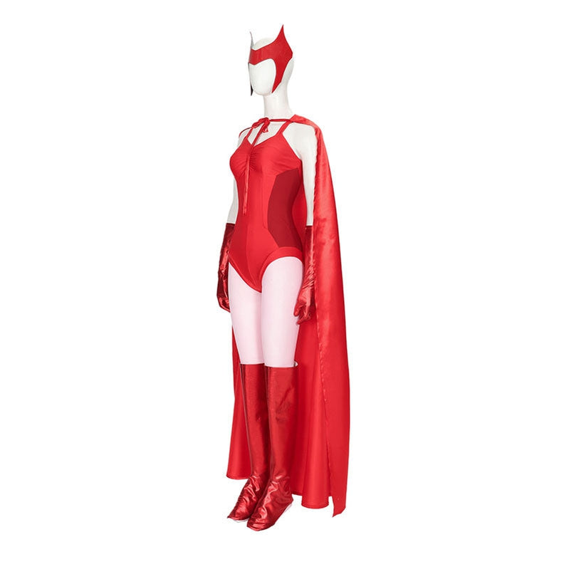 Movie Wanda Vision Wanda Maximoff Halloween Cosplay Costumes