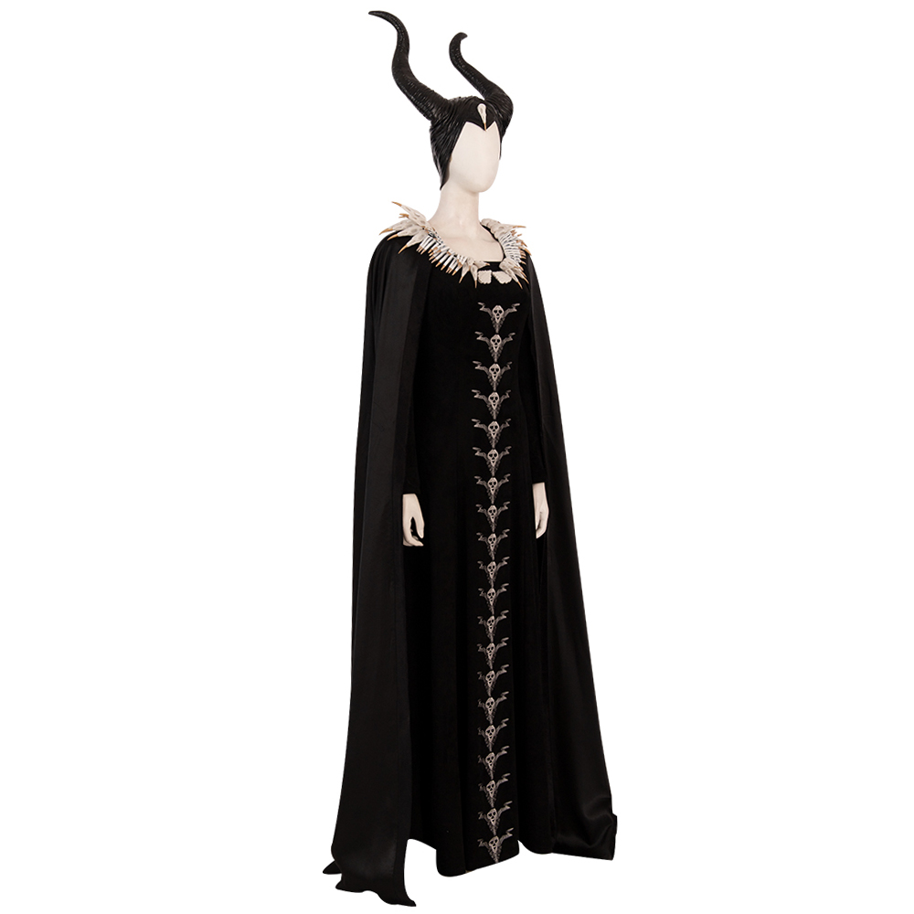 Movie Maleficent Disguise Disney Sleeping Beauty Cosplay Costume With Hat And Wings  M20190310