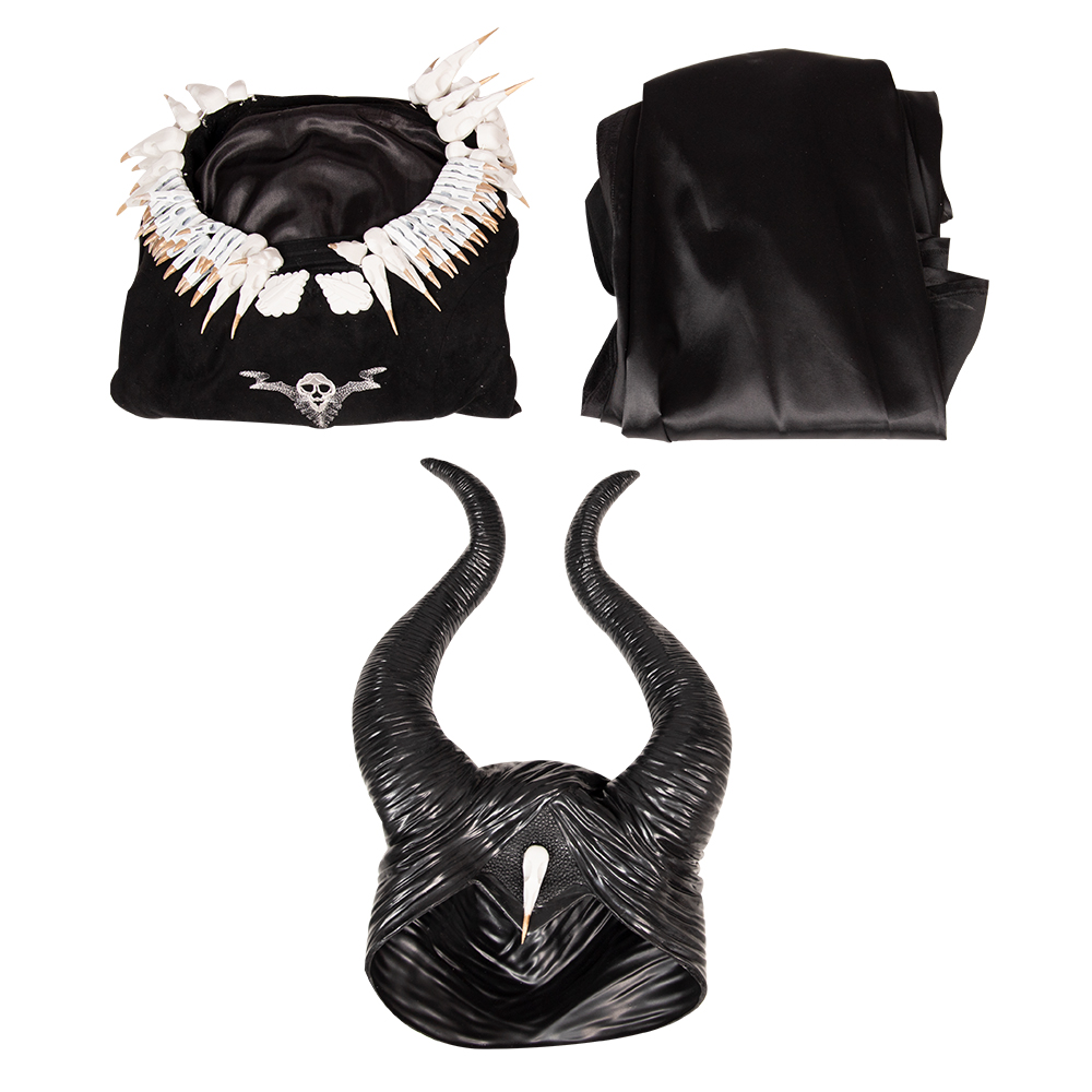 Movie Maleficent Disguise Disney Sleeping Beauty Cosplay Costume With Hat And Wings  M20190310