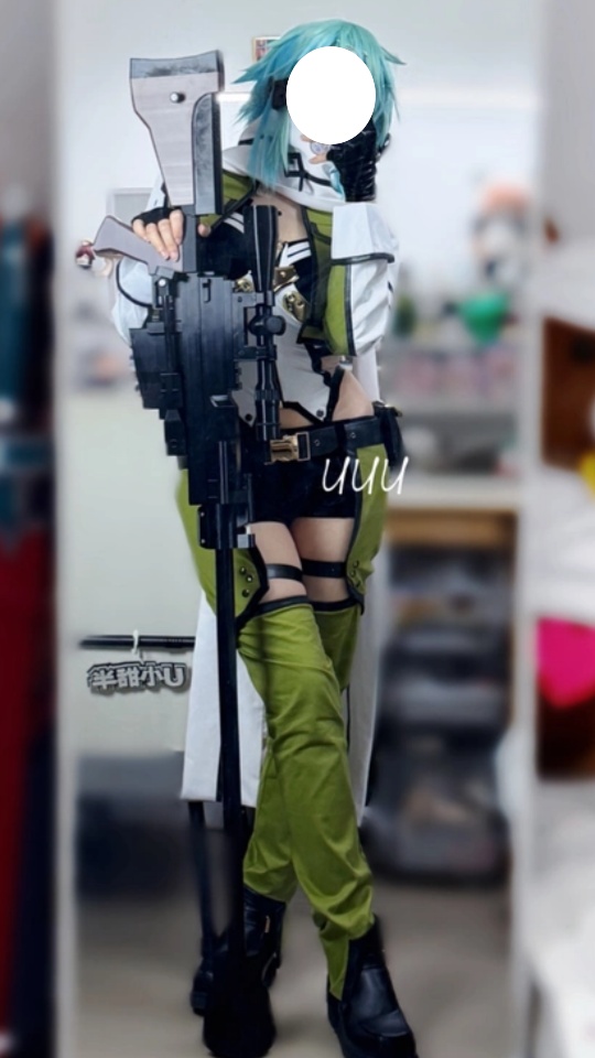  Sword Art Online Asada Shino Cosplay Costume 