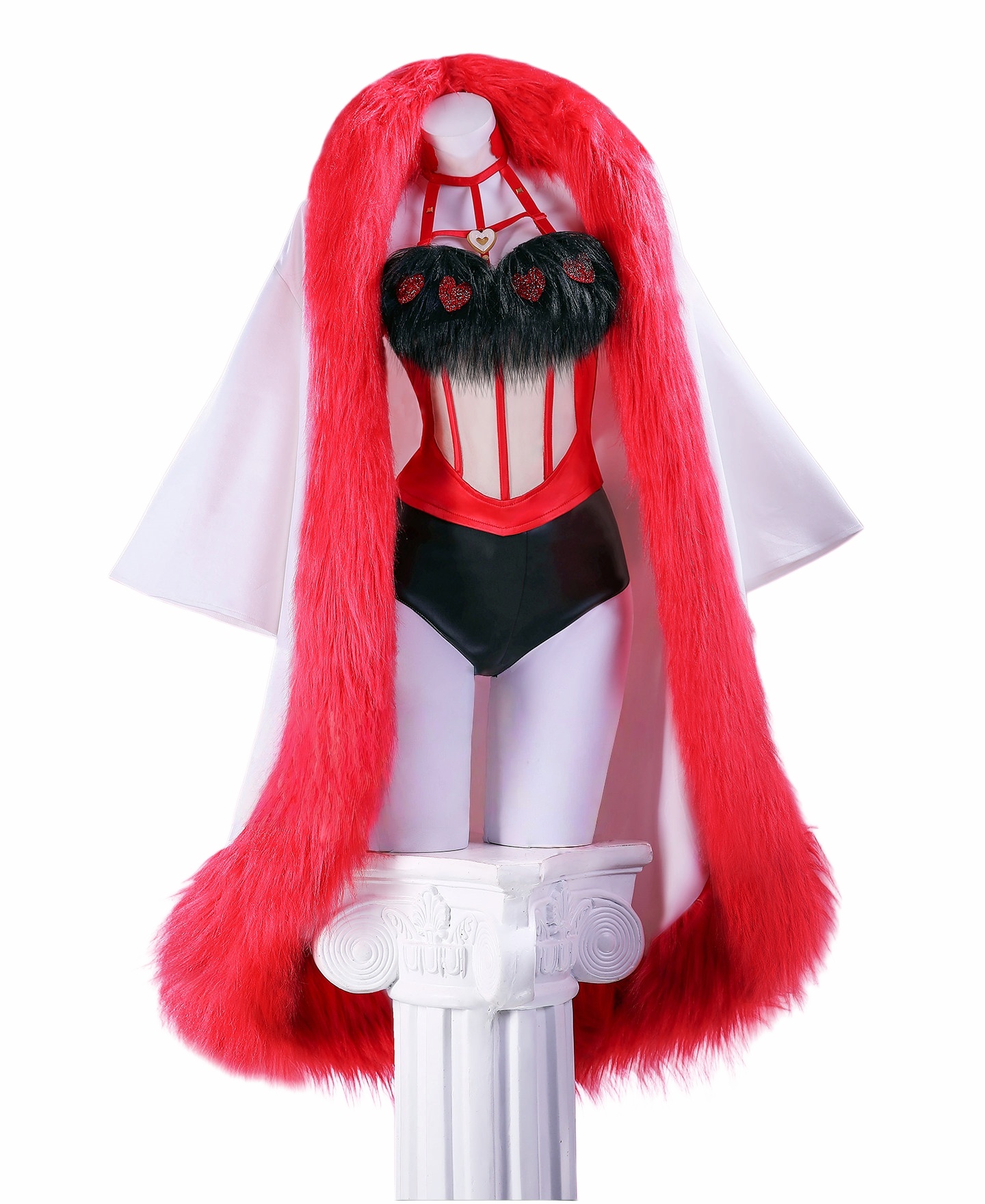 Hazbin Hotel Angel Dust Cosplay Costume Anime Valentine Series 