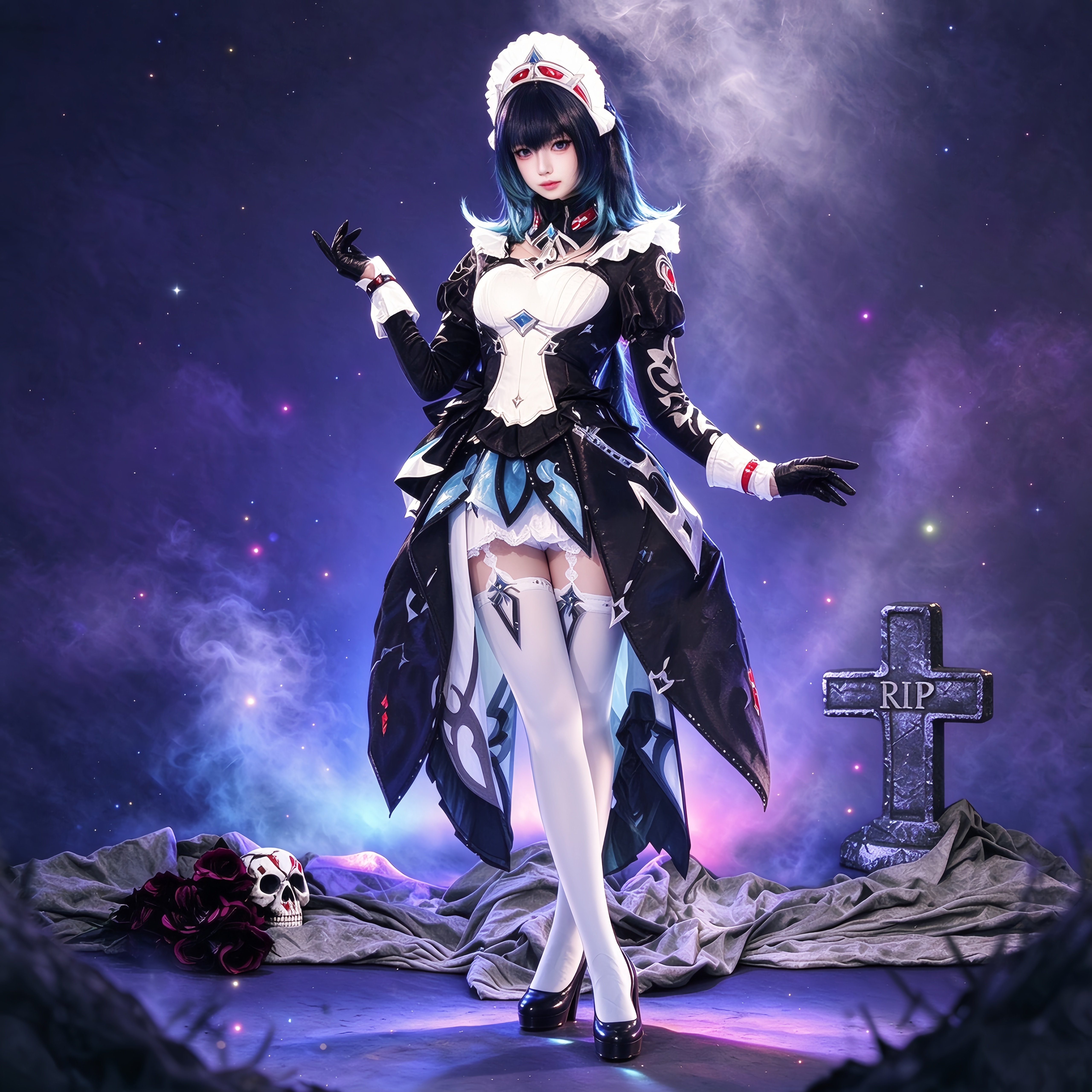 Genshin Impact Danica Postelnitskaya Snezhnaya Cosplay Costumes