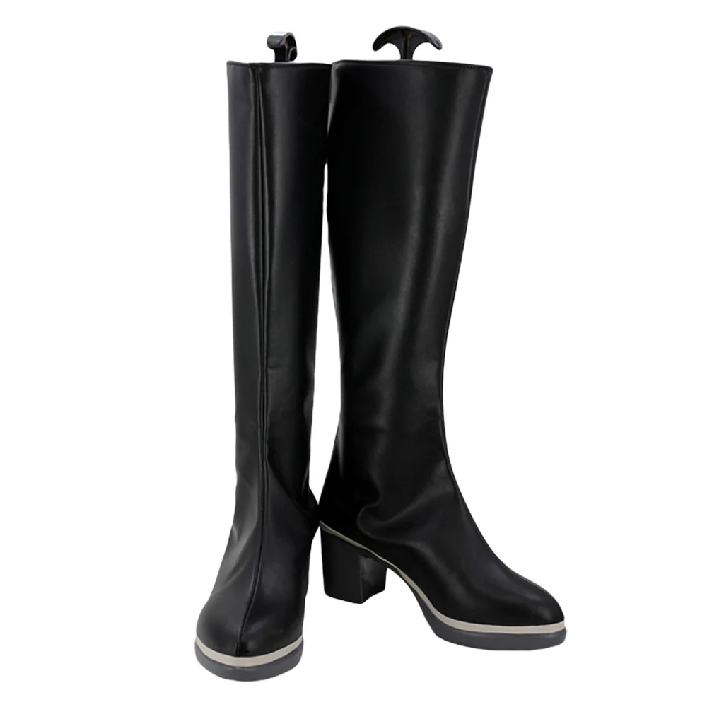 Persona 5: Dancing Star Night Joker Protagonist Akira Kurusu Ren Amamiya Female Punishment Cop Black Shoes Cosplay Boots