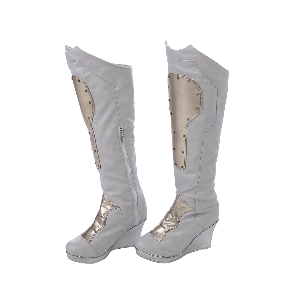 Marvel Movie Thor Ragnarok Valkyrie White War Armor Cosplay Costume  M20170176