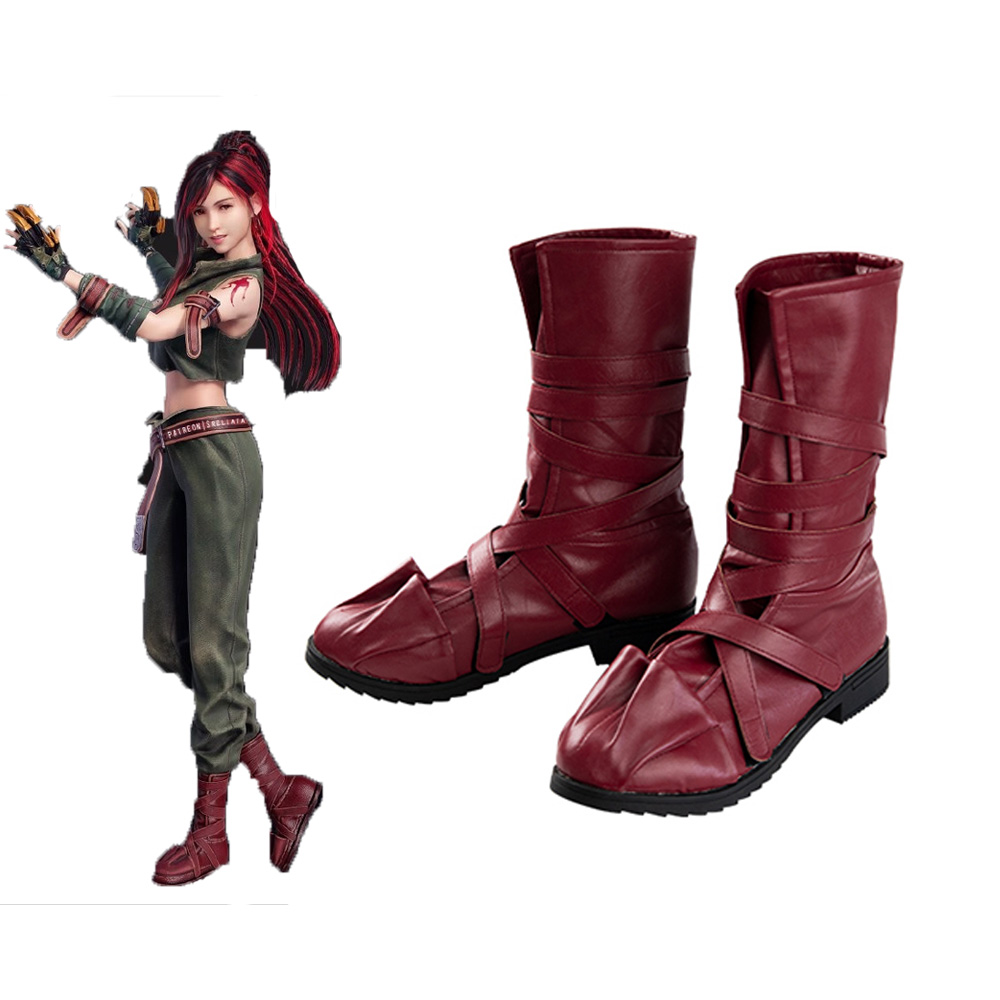 Final Fantasy VII Ever Crisis Tifa Lockhart Cosplay Shoes Boots