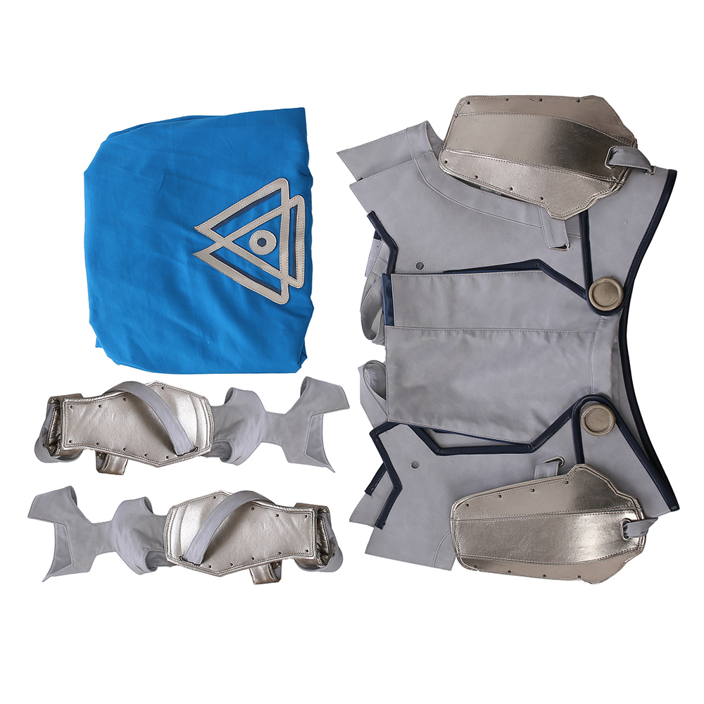 Marvel Movie Thor Ragnarok Valkyrie White War Armor Cosplay Costume  M20170176
