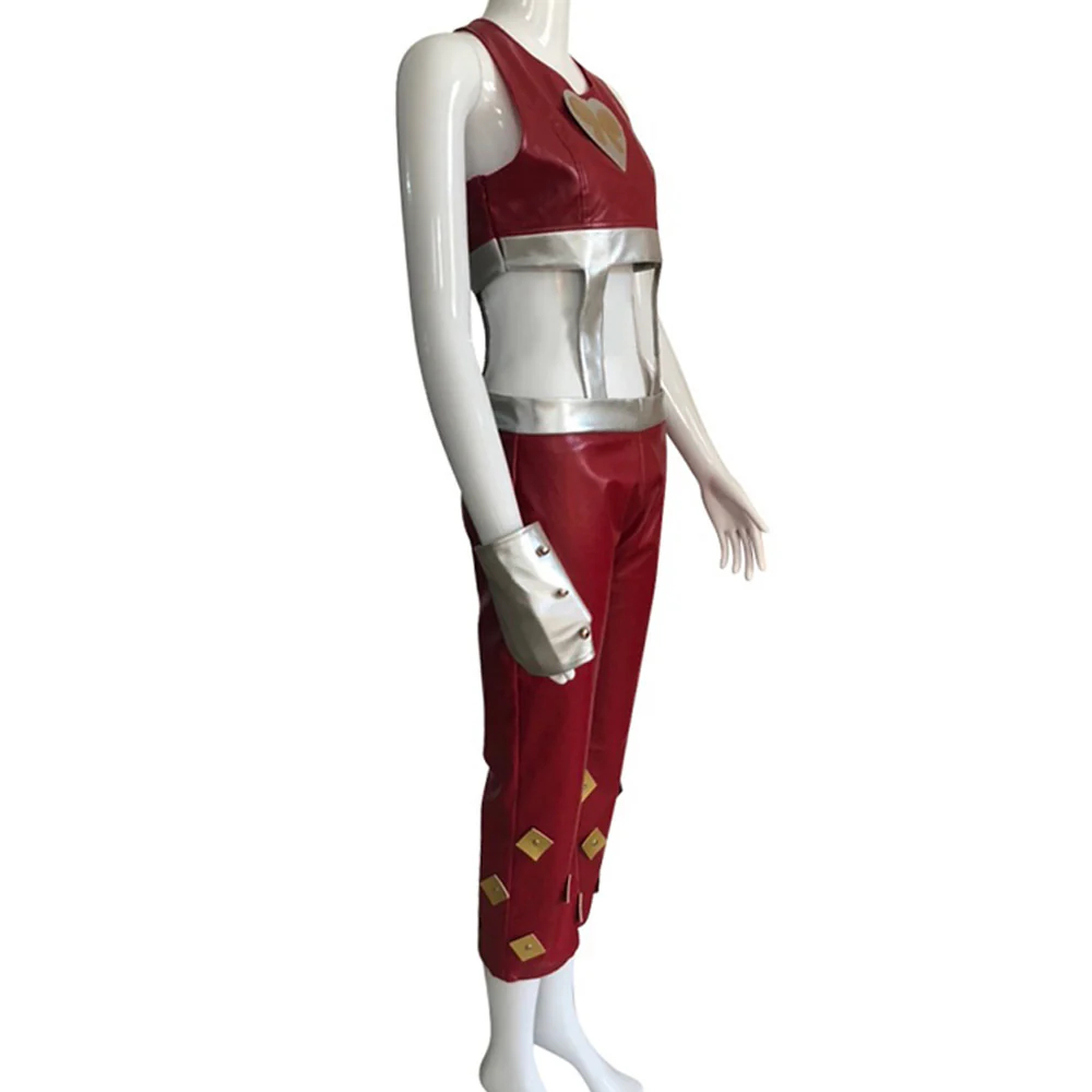 Jojo'S Bizarre Adventure Jolyne Cujoh Red Cosplay Costume