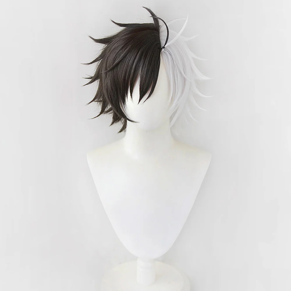 Wind Breaker Haruka Sakura Black White Cosplay Wig