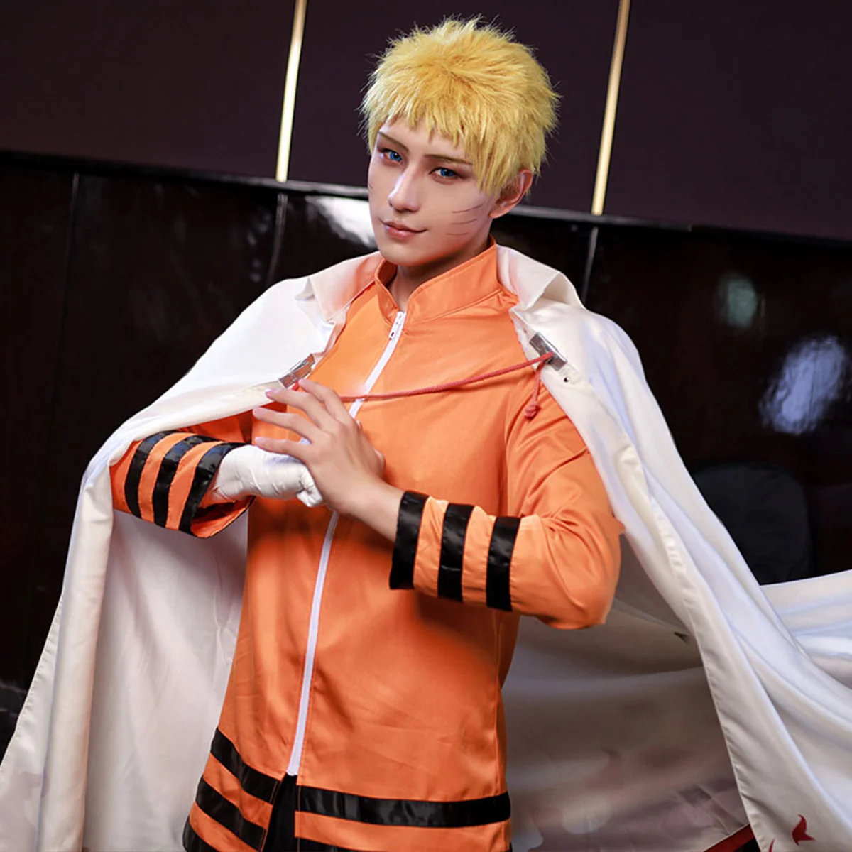 Naruto Uzumaki Seventh Hokage Cape Cosplay Costume
